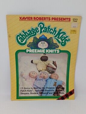 Cabbage Patch Kids Preemie Knits Pattern Book - Yellow Green